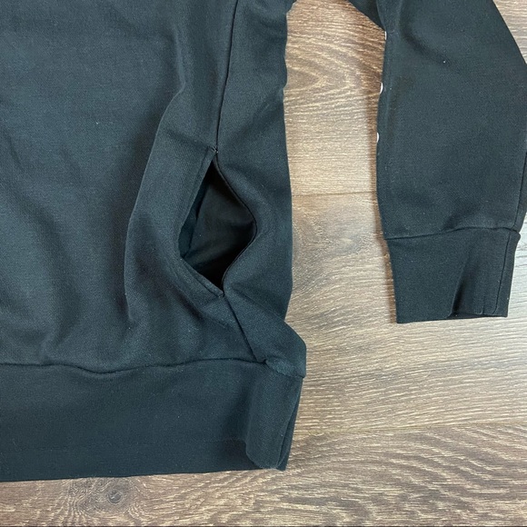 Nike Dri-Fit Just Do It Women’s Black Activewear Crewneck Pullover Sweatshirt M - Picture 2 of 5